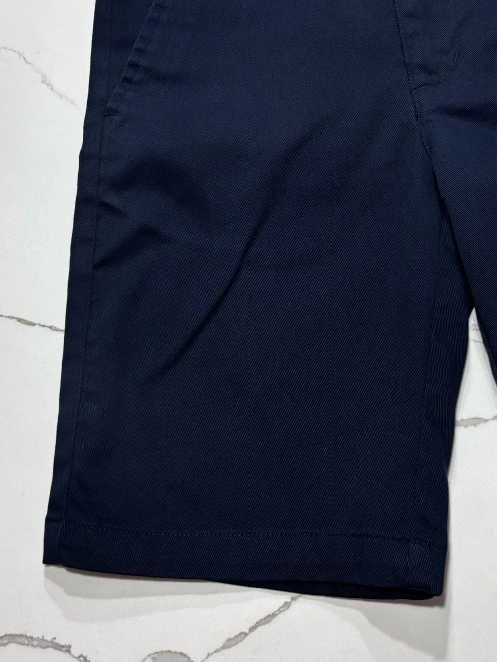 Chaps Kids Navy Big Boys Flat front Adjustable Chino Shorts Girls Unisex Size 8